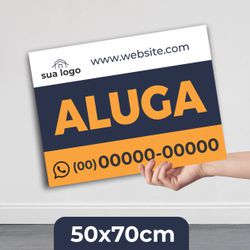 Placa aluga 50x70cm - PA05 - KRadesivos 