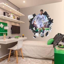 Adesivo Parede Decorativo Cristiano Ronaldo - CR02 - KRadesivos 