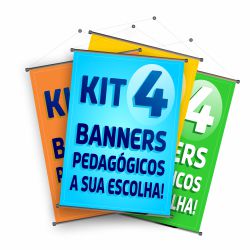 Kit 4 Banners Pedagógicos a sua escolha - kit-peda... - KRadesivos 