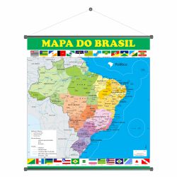 Banner Pedagógico Mapa do Brasil - MPB-01 - KRadesivos 