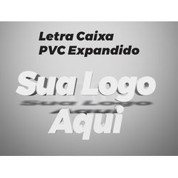 Letra Caixa PVC expandido - LCPE01 - KRadesivos 
