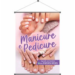 Banner Manicure e Pedicure mod.1 - BM7-01 - KRadesivos 