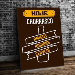 Placa MDF Decorativo Tema BEBIDAS E CHURRASCO - PD... - KRadesivos 