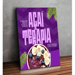 Placa MDF Decorativo Tema Açaí - PDQ-AÇ09 - KRadesivos 