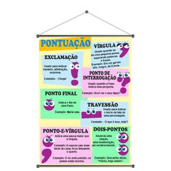 Banner Pedagógico Pontuação - BAB-03 - KRadesivos 