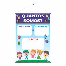 Banner Pedagógico Quantos Somos - bqt-02 - KRadesivos 