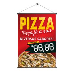 Banner Pizza mod.1 - BP7-01 - KRadesivos 