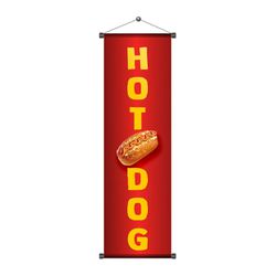 Banner Hot Dog mod1 - BHD-01 - KRadesivos 