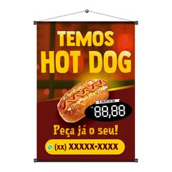 Banner Hot Dog mod.1 - BHD7-01 - KRadesivos 