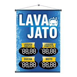 Banner Lava Jato mod.1 - MLJ7-02 - KRadesivos 