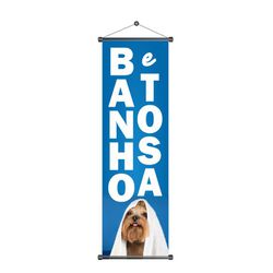Banner Banho e Tosa mod1 - BP3-04 - KRadesivos 