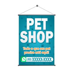 Banner Pet Shop mod.1 - BPS7-02 - KRadesivos 