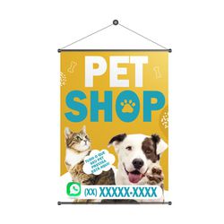 Banner Pet Shop mod.1 - BPS7-01 - KRadesivos 