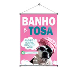 Banner Banho e Tosa mod.1 - BPS7-05 - KRadesivos 