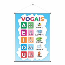 Banner Pedagógico Vogais - bvg-02 - KRadesivos 