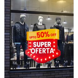 Adesivo Para Vitrine Promoção mod12 - AVN12 - KRadesivos 