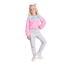 conjunto fleece rosa - KR KIDS MODINHA