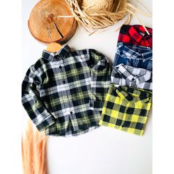 camisa xadrez - KR KIDS MODINHA