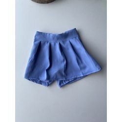 short saia azul - KR KIDS MODINHA