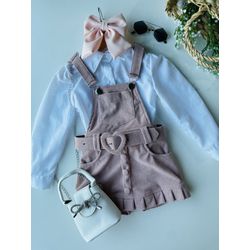 salopete rosa - KR KIDS MODINHA