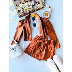 short couro - KR KIDS MODINHA