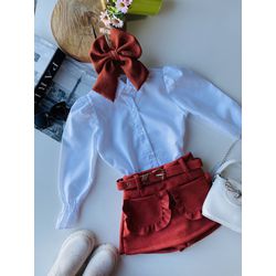 short saia lã batida - KR KIDS MODINHA
