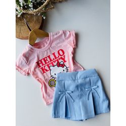 short saia lacinhos - KR KIDS MODINHA