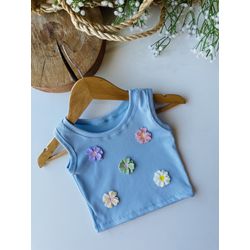 blusinha flor - KR KIDS MODINHA