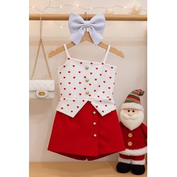 blusa coracao - KR KIDS MODINHA