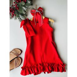 vestido vermelho - KR KIDS MODINHA