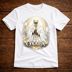  Camiseta Oxalá — Fé, Paz e Elevação Espiritual - Ktw Cristais