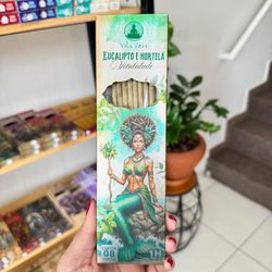 Incenso Vila Zen Linha Encanto das Águas - Eucalipto e Hortelã - Ktw Cristais