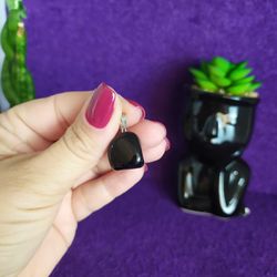 PINGENTE ROLADO OBSIDIANA NEGRA - LUCIDEZ E PROTEÇÃO - Ktw Cristais
