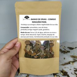 BANHO DE ERVAS – COMIGO NINGUÉM PODE - Ktw Cristais