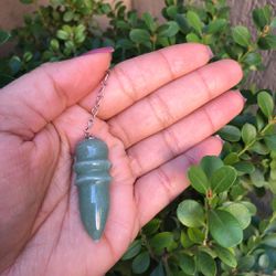 PÊNDULO EGÍPCIO QUARTZO VERDE - SAÚDE - Ktw Cristais