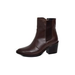 Bota Loren Chocolate Couro Legitimo - LOREN-CHOCOL... - KUENTO SHOES