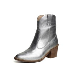 Bota Western Laura Prata - LAURA-PRATA - KUENTO SHOES