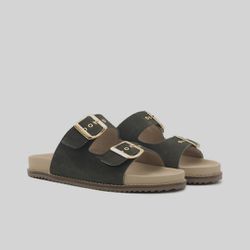 Birken Feminina Soft Malu Verde Militar - BKSFMAVM - KUENTO SHOES