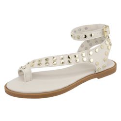 Rasteira Cloe Off White - CLOE-OFF WHITE - KUENTO SHOES