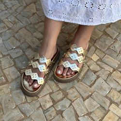 Flat Lia Ouro Light - LIA-OURO LIGHT - KUENTO SHOES