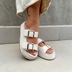 Flatform Alice Off White - ALICE-OFF WHITE - KUENTO SHOES