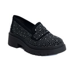 Mocassim Naty Preto - NATY-PRETO - KUENTO SHOES