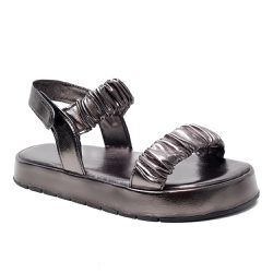 Sandália Flatform Poli Prata Velho - POLI-PRATA VE... - KUENTO SHOES