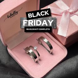 PAR DE ALIANÇAS AÇO INOXIDÁVEL 3MM RETA POLIDA - C... - Labelly Alianças