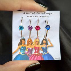 ANÉIS BARBIE ESCOLA DE PRINCESAS - KIT 4 UNIDADES ... - Labelly Alianças