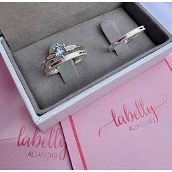 PAR DE ALIANÇAS 2’MM COM FRISO NO MEIO FOSCA - COM... - Labelly Alianças