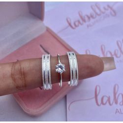 PAR DE ALIANÇAS 4’MM FOSCA COM DOIS FRISOS - COM ... - Labelly Alianças