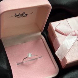 ANEL SOLITÁRIO IMPERATRIZ - PRATA 925 - 0105 - Labelly Alianças