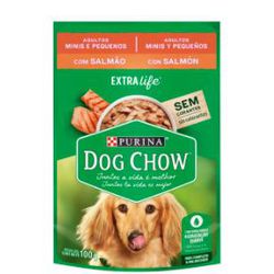 CARNE CAO DOG CHOW SACHE 100G AD SALMÃO R/P - LABORAVES