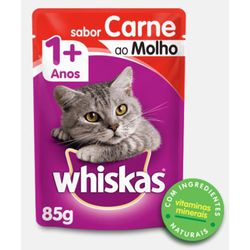 CARNE GATO WHISKAS PF CARNE 85G - LABORAVES